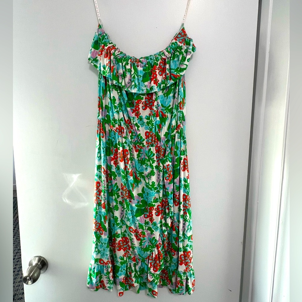 Lily Pulitzer strapless floral dress